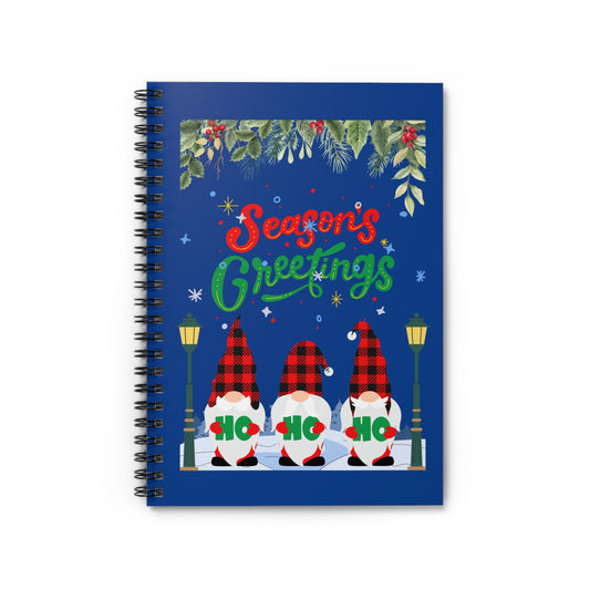 Season Greetings Spiral Notebook - Ruled Line