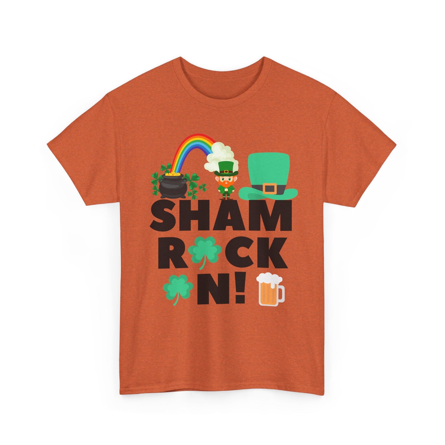 Shamrock On Unisex Heavy Cotton Tee