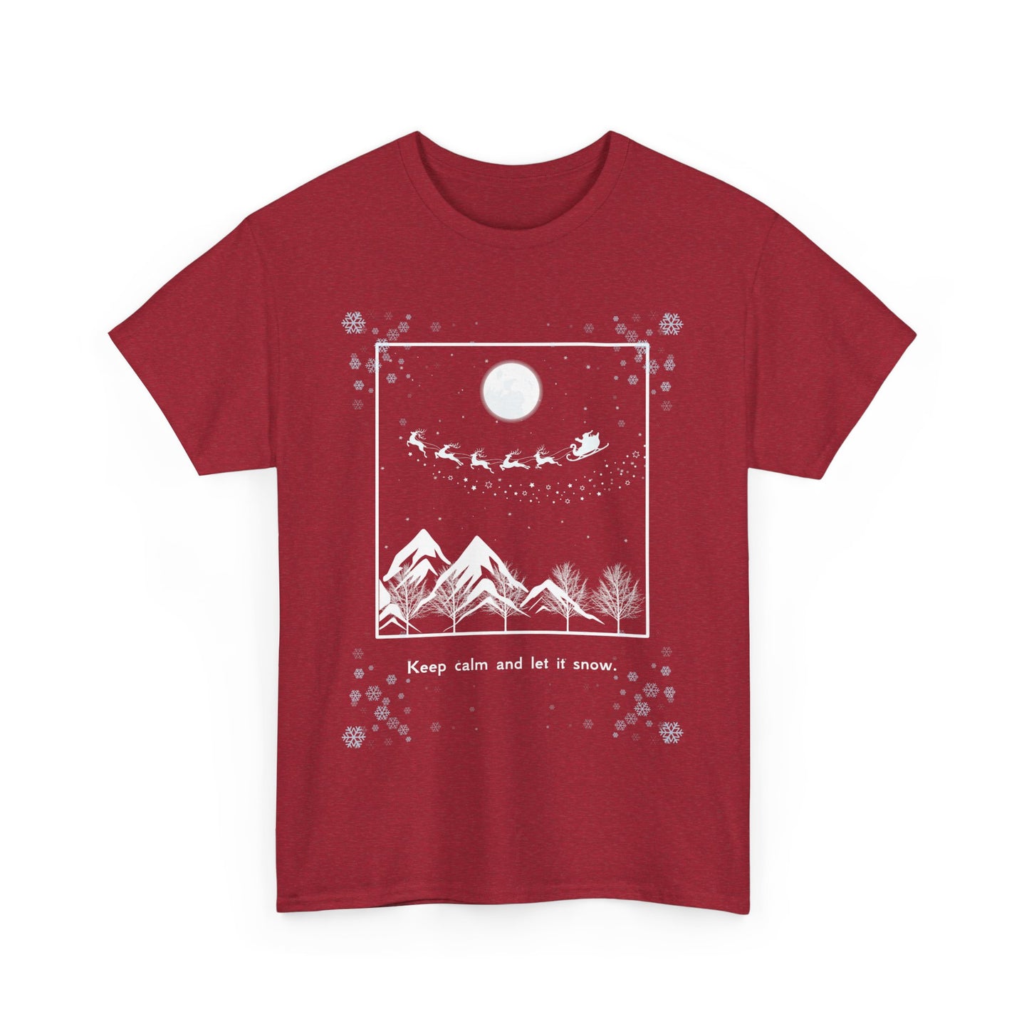 Let it Snow Unisex Heavy Cotton Tee