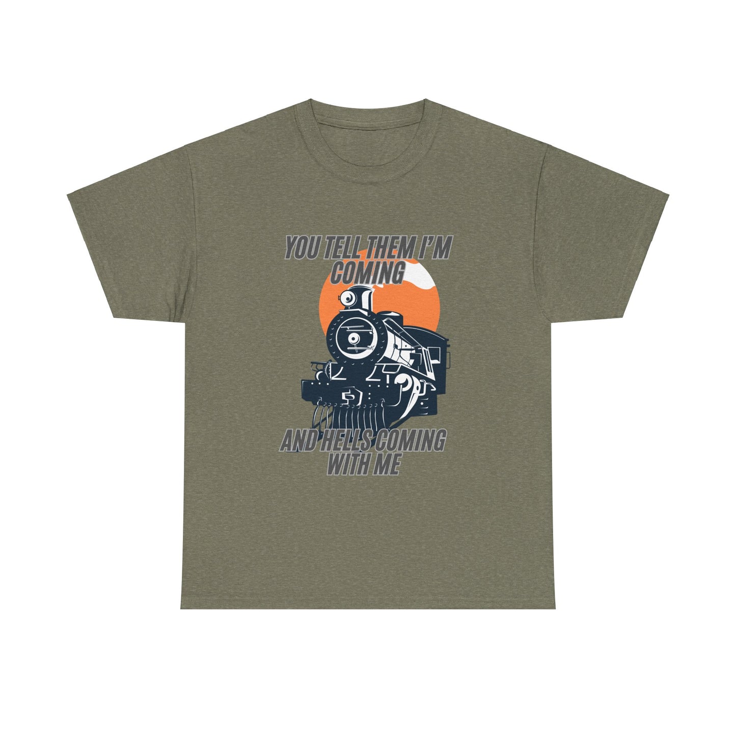 Hell's Coming Unisex Heavy Cotton Tee