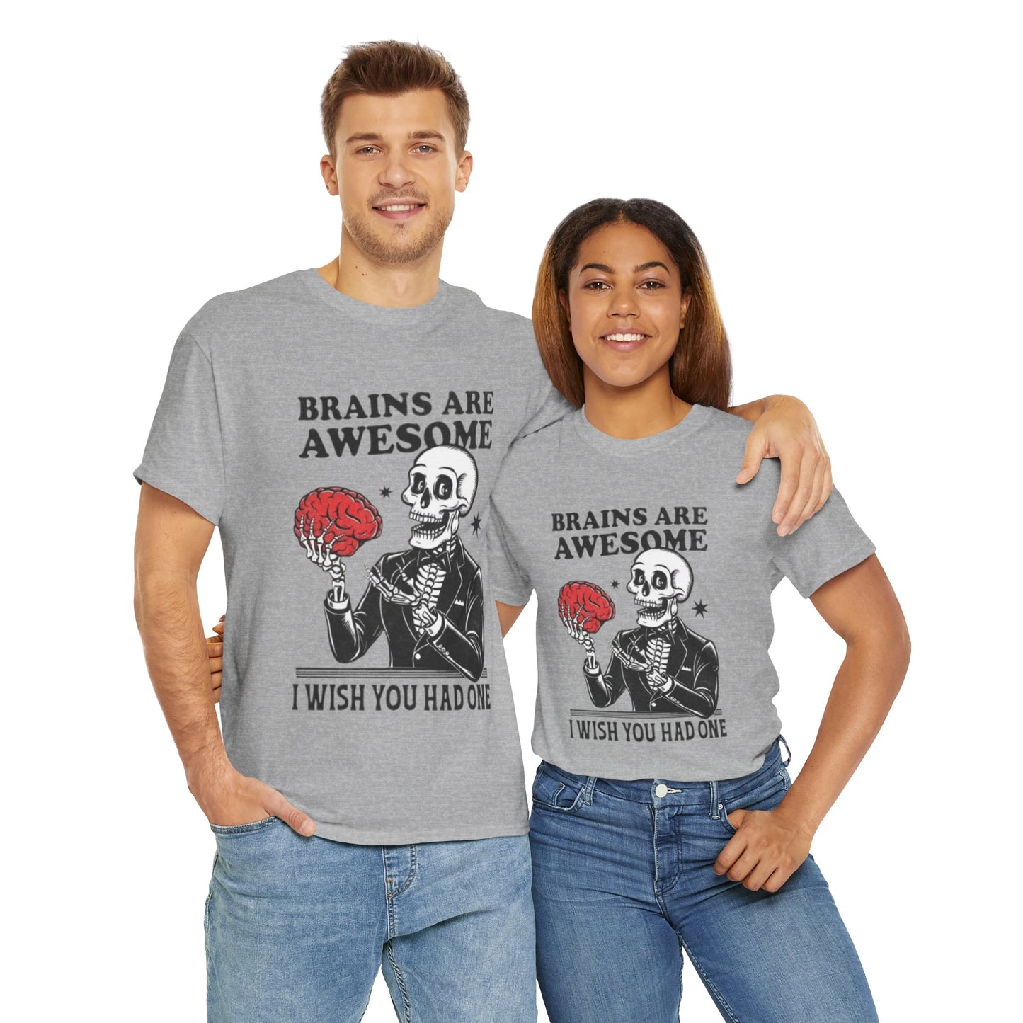 Brains Unisex Heavy Cotton Tee