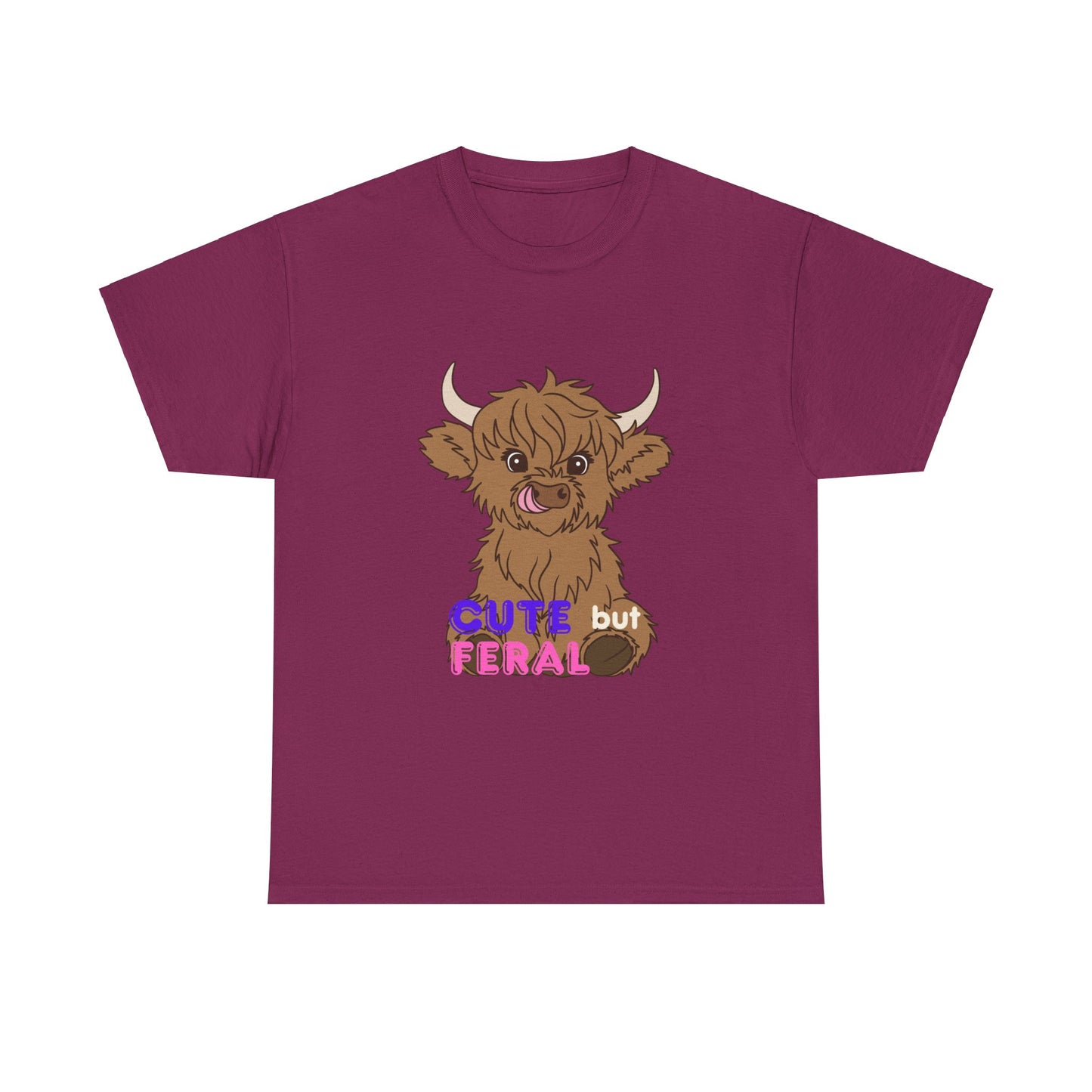 Cute but Feral Unisex Heavy Cotton Tee