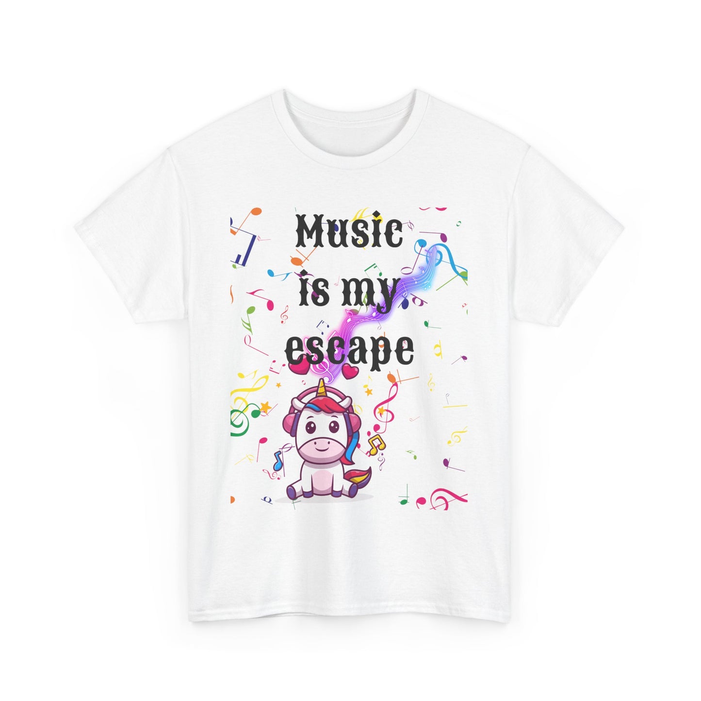 Music is Unisex Heavy Cotton Tee
