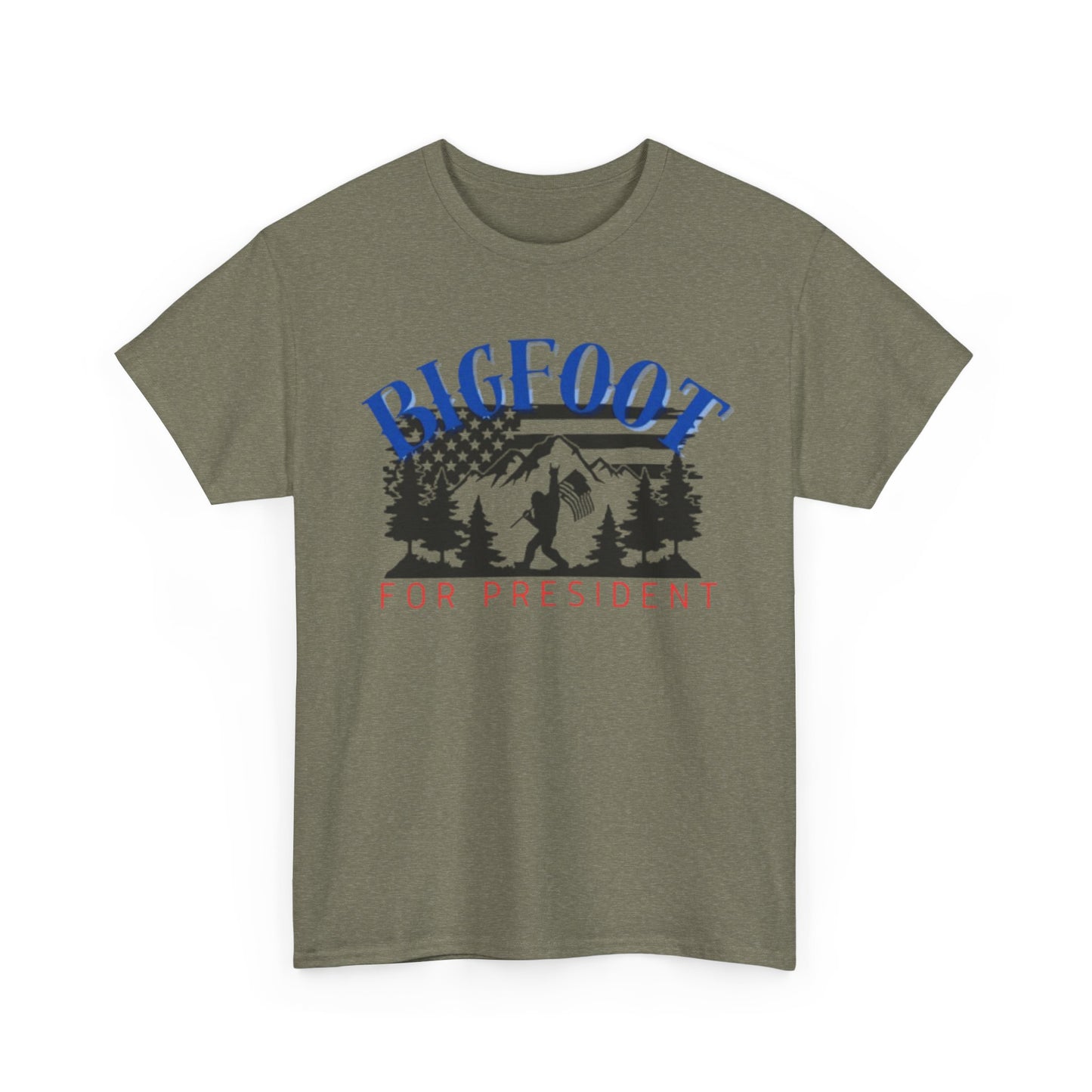 Bigfoot for President Unisex Heavy Cotton Tee