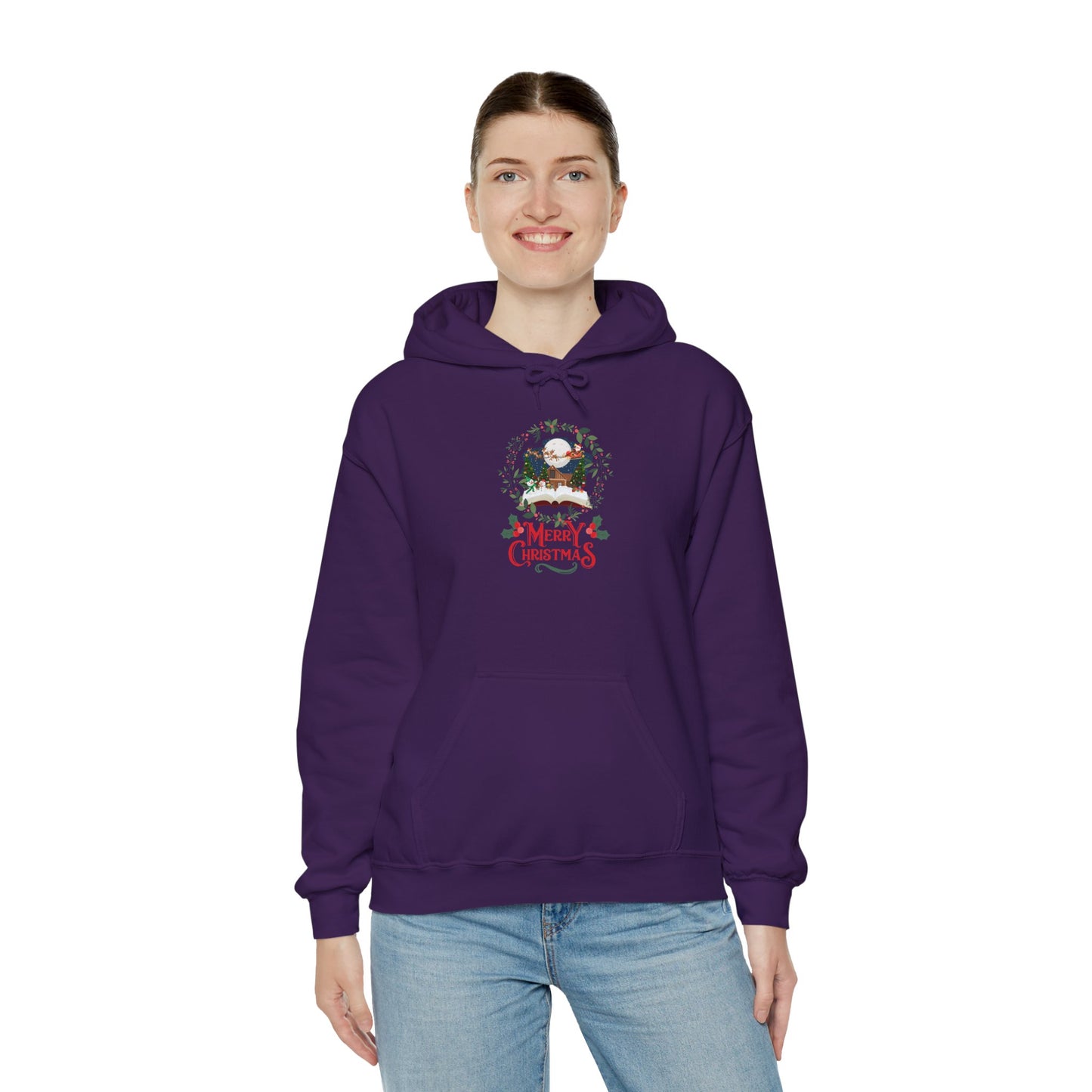 Merry Christmas Unisex Heavy Blend™ Hooded Sweatshirt