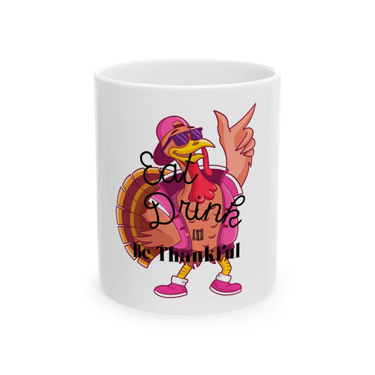 Eat Drink Ceramic Mug, (11oz, 15oz)