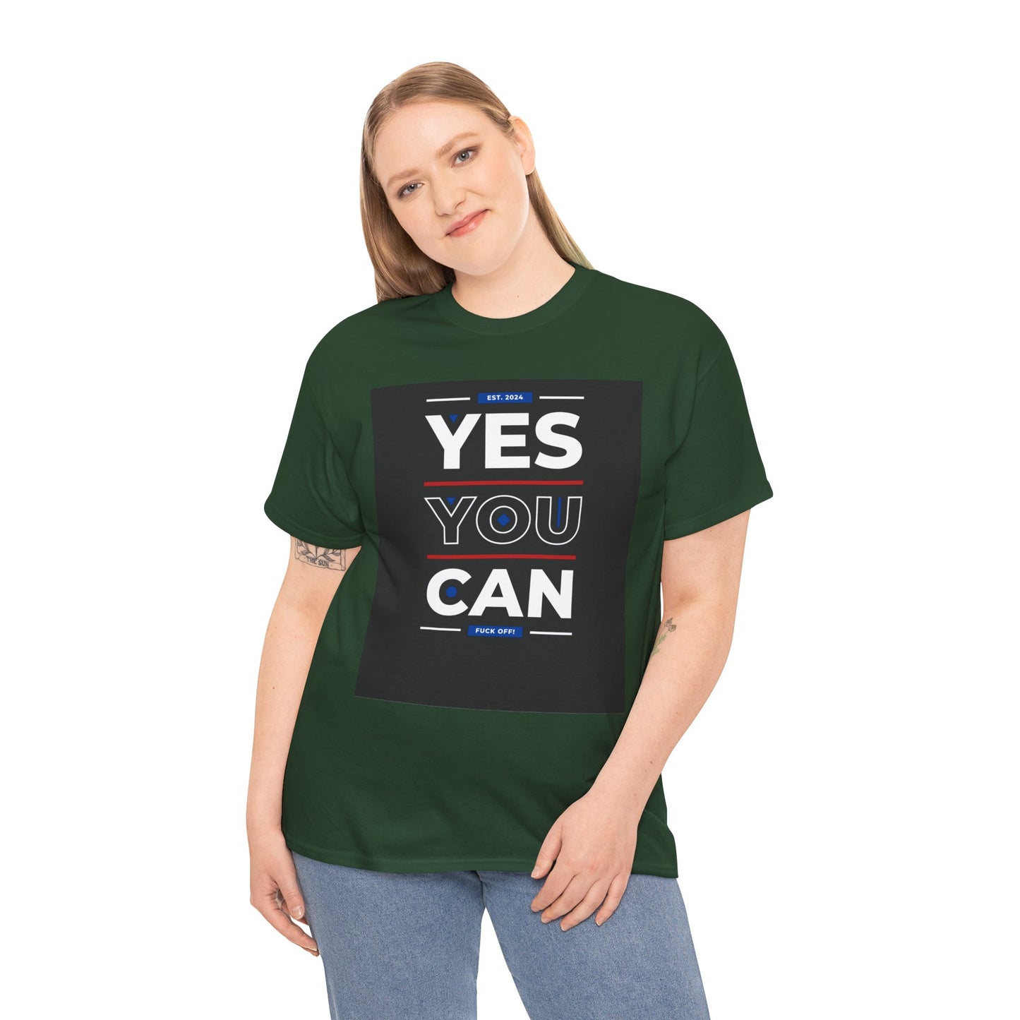 Yes You Can Unisex Heavy Cotton Tee