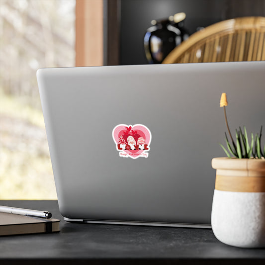 Valentines Gnome Kiss-Cut Vinyl Decals