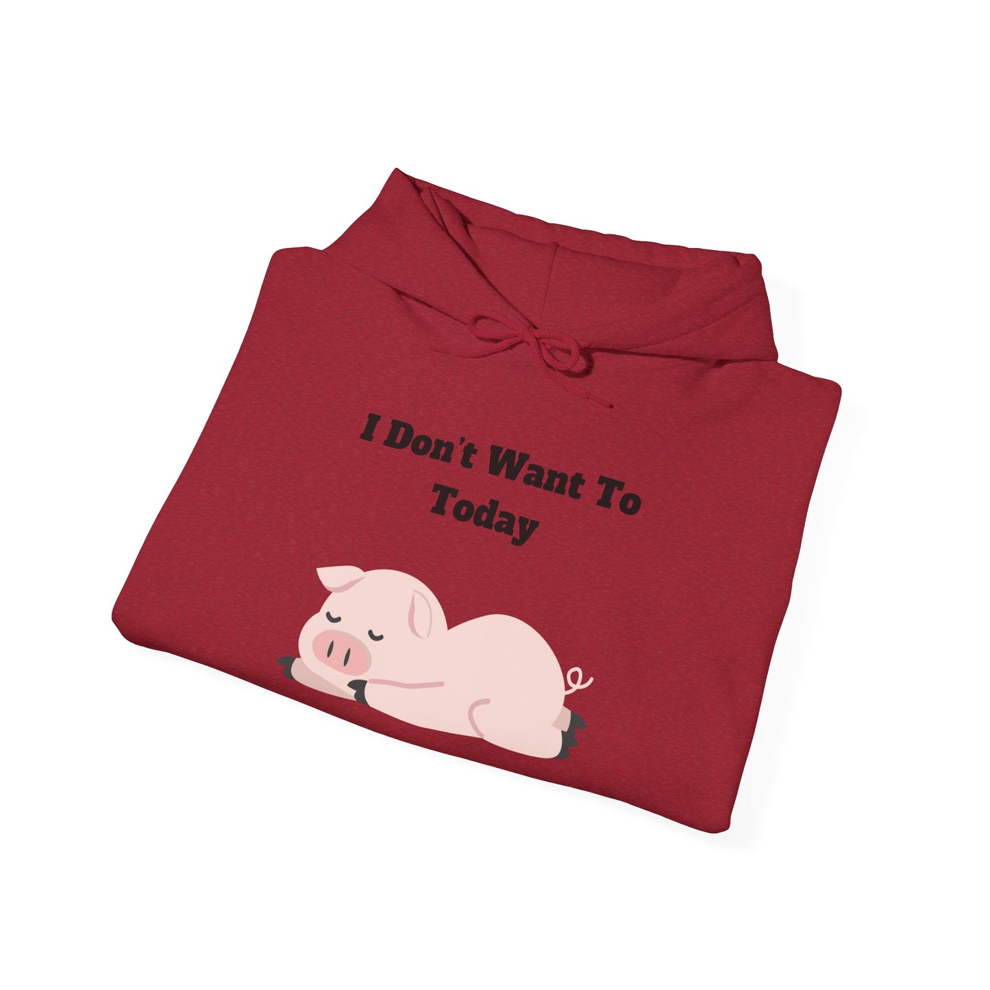 I Don't Want To Today Unisex Heavy Blend™ Hooded Sweatshirt