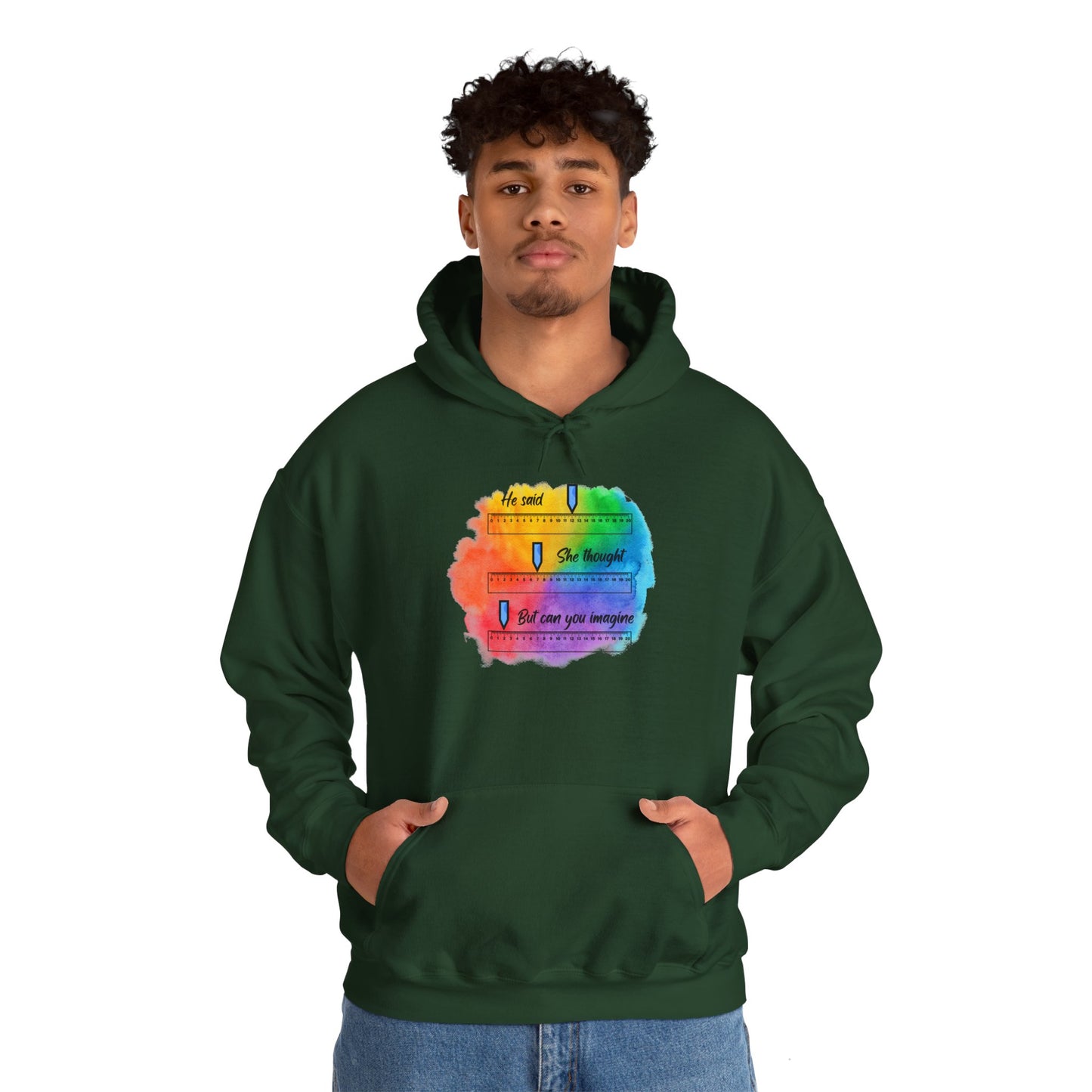 He Said Unisex Heavy Blend™ Hooded Sweatshirt