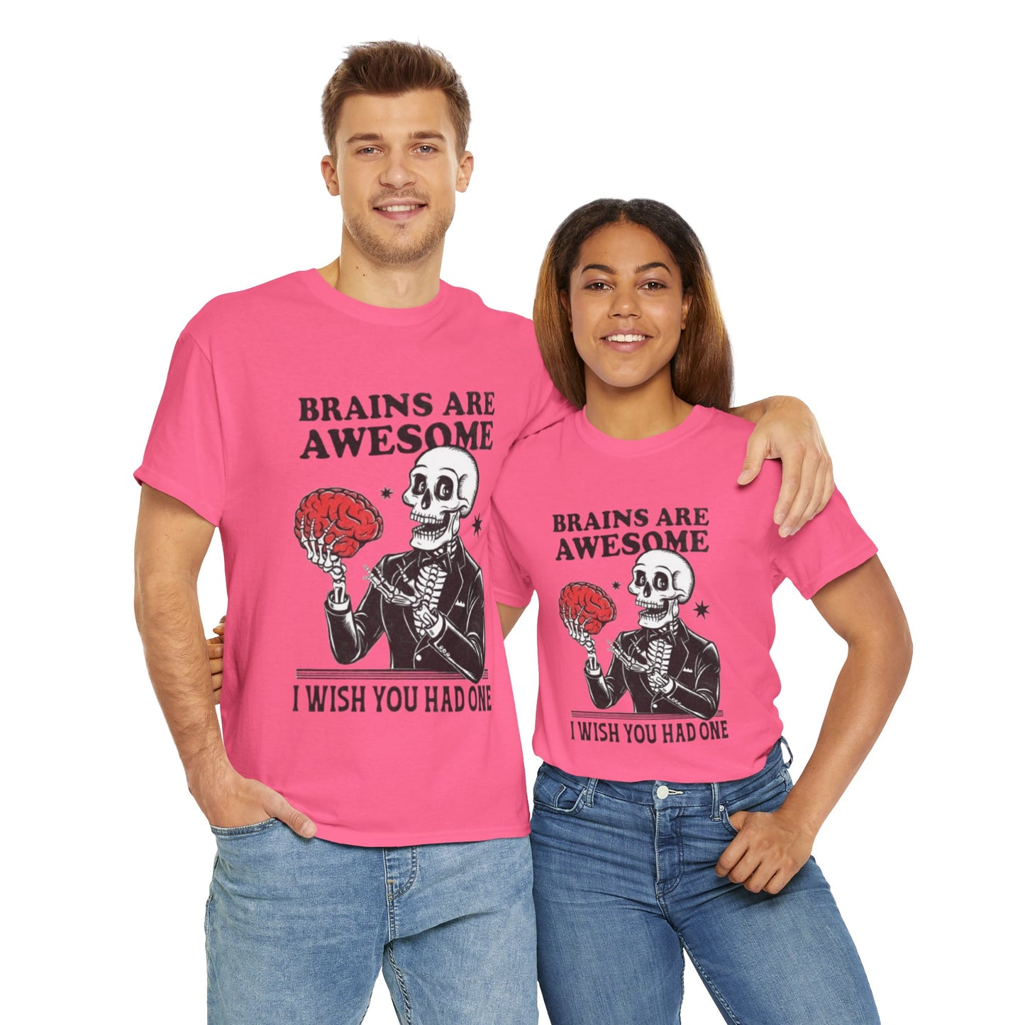 Brains Unisex Heavy Cotton Tee