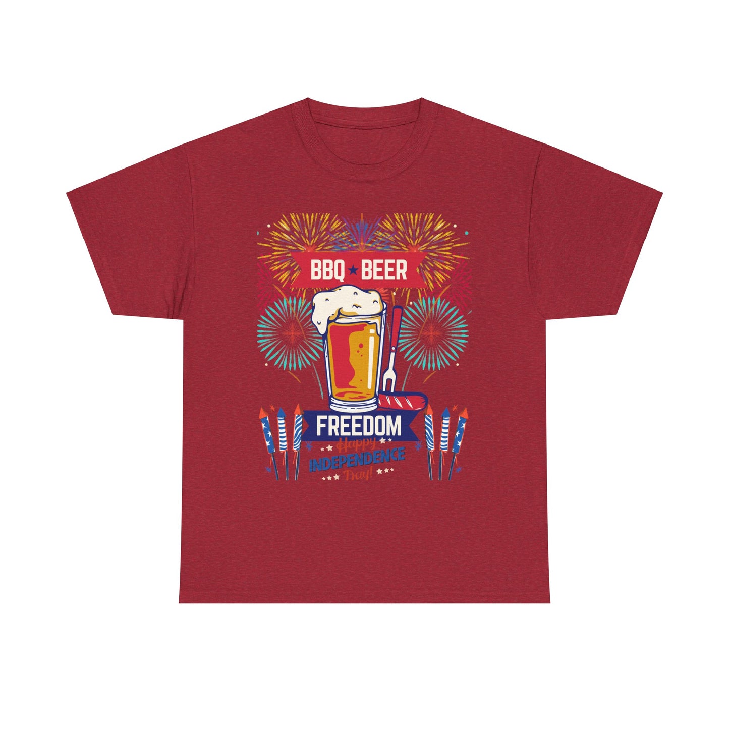 BBQ Beer Unisex Heavy Cotton Tee