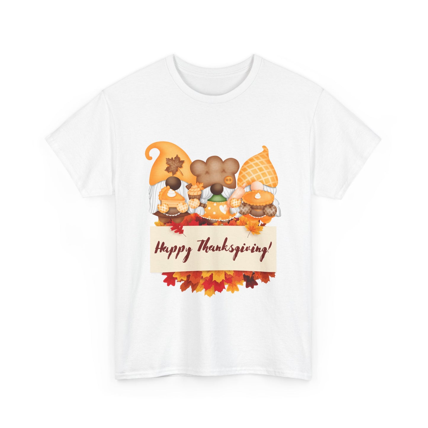 Gnome Thanksgiving Unisex Heavy Cotton Tee