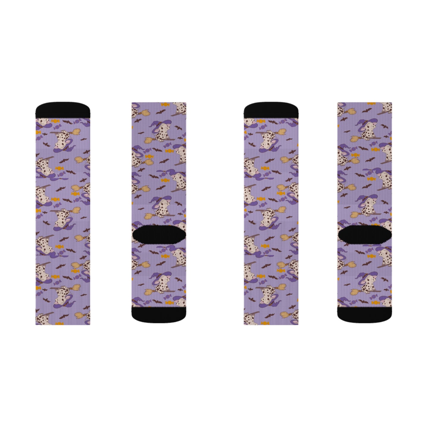 Witch Cow Sublimation Socks
