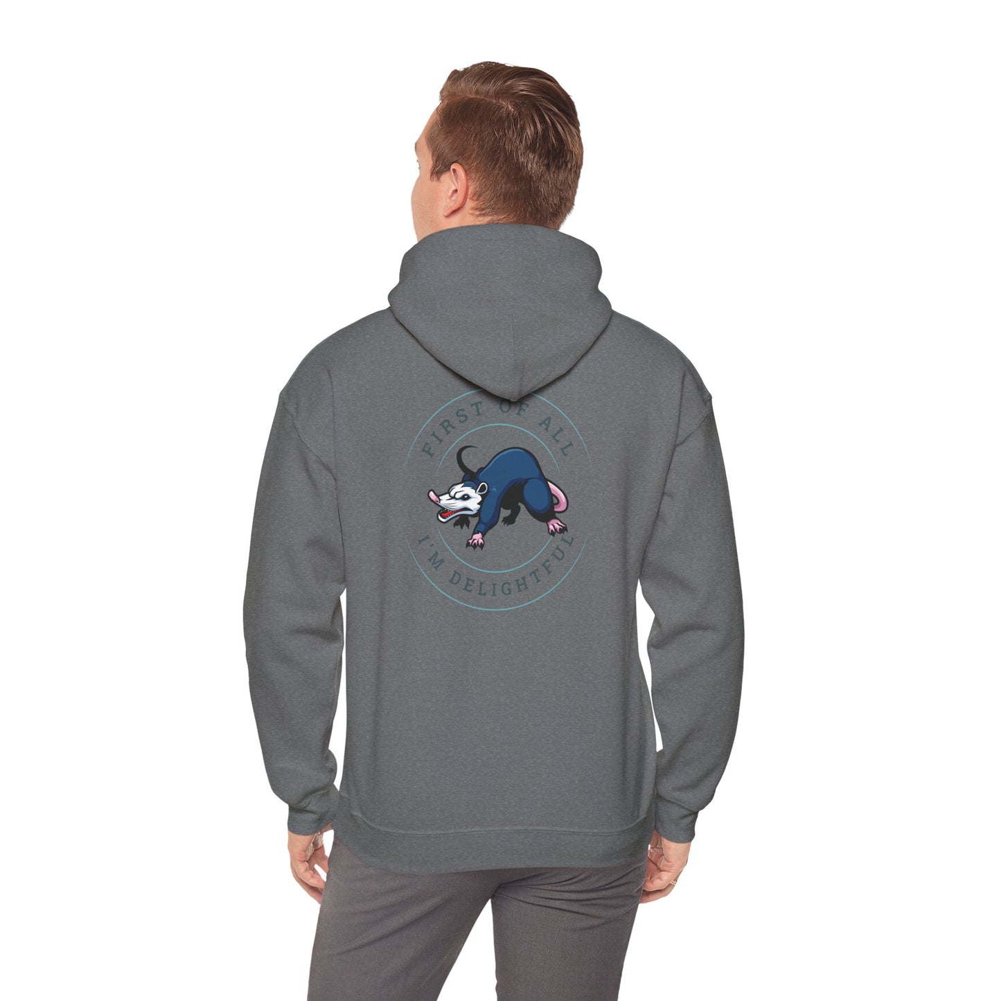 First of all Unisex Heavy Blend™ Hooded Sweatshirt