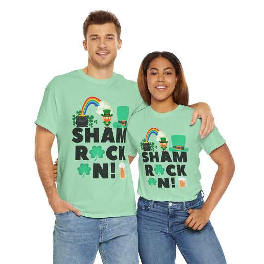 Shamrock On Unisex Heavy Cotton Tee
