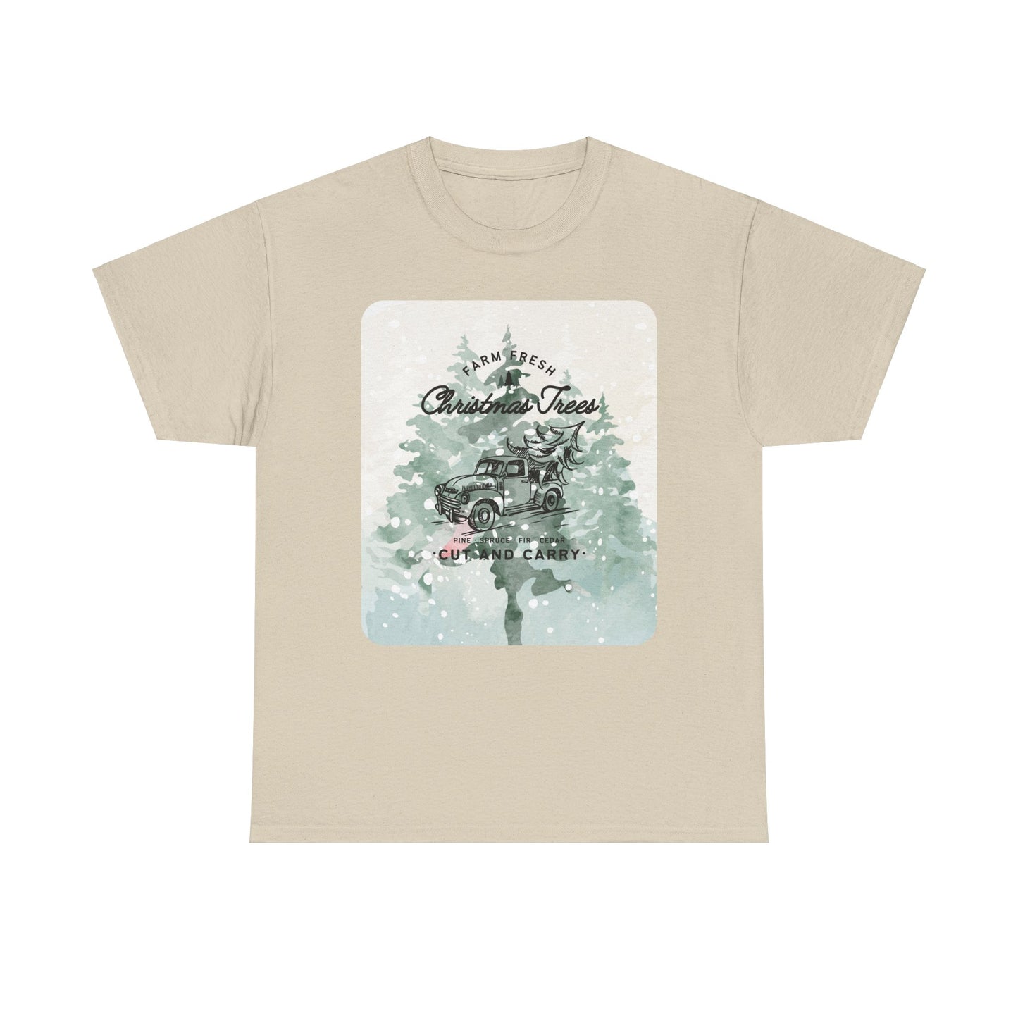 Christmas Trees Unisex Heavy Cotton Tee