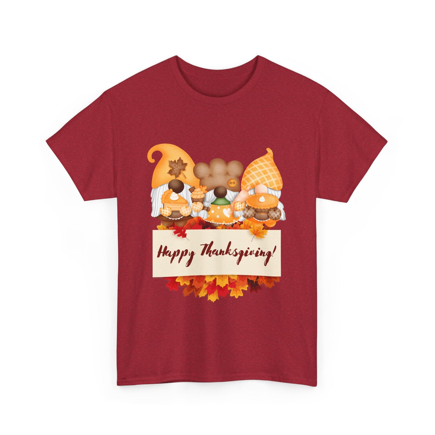 Gnome Thanksgiving Unisex Heavy Cotton Tee