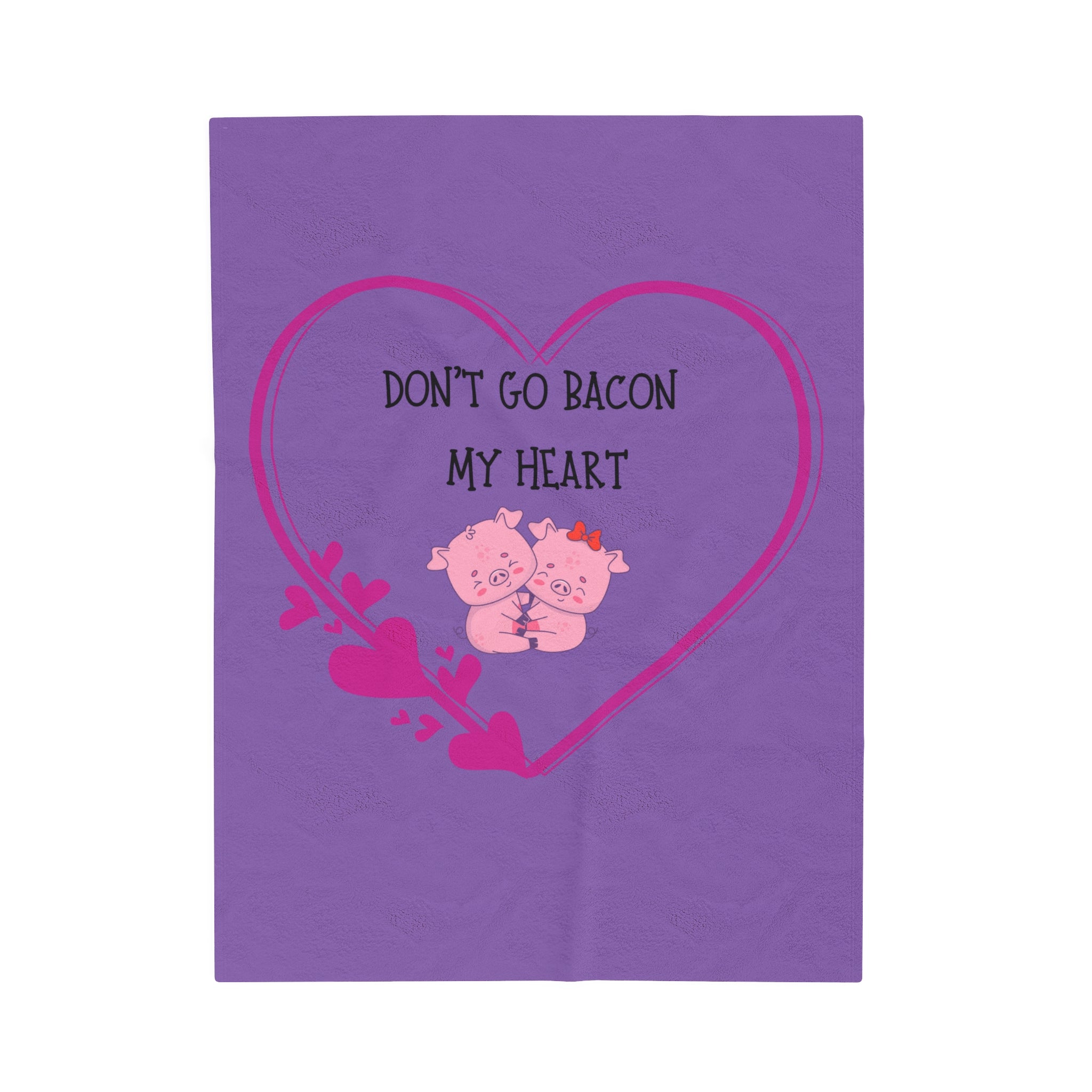 Don't go Velveteen Plush Blanket Miss Kitty’s