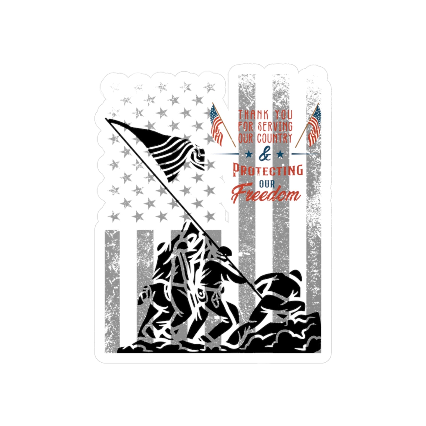 Protecting Us Kiss-Cut Vinyl Decals