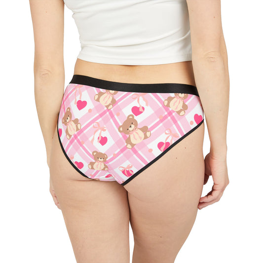 Teddy Bears & Hearts Women's Underwear (AOP)