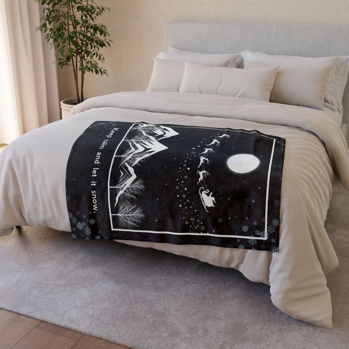 Let it Snow Soft Polyester Blanket