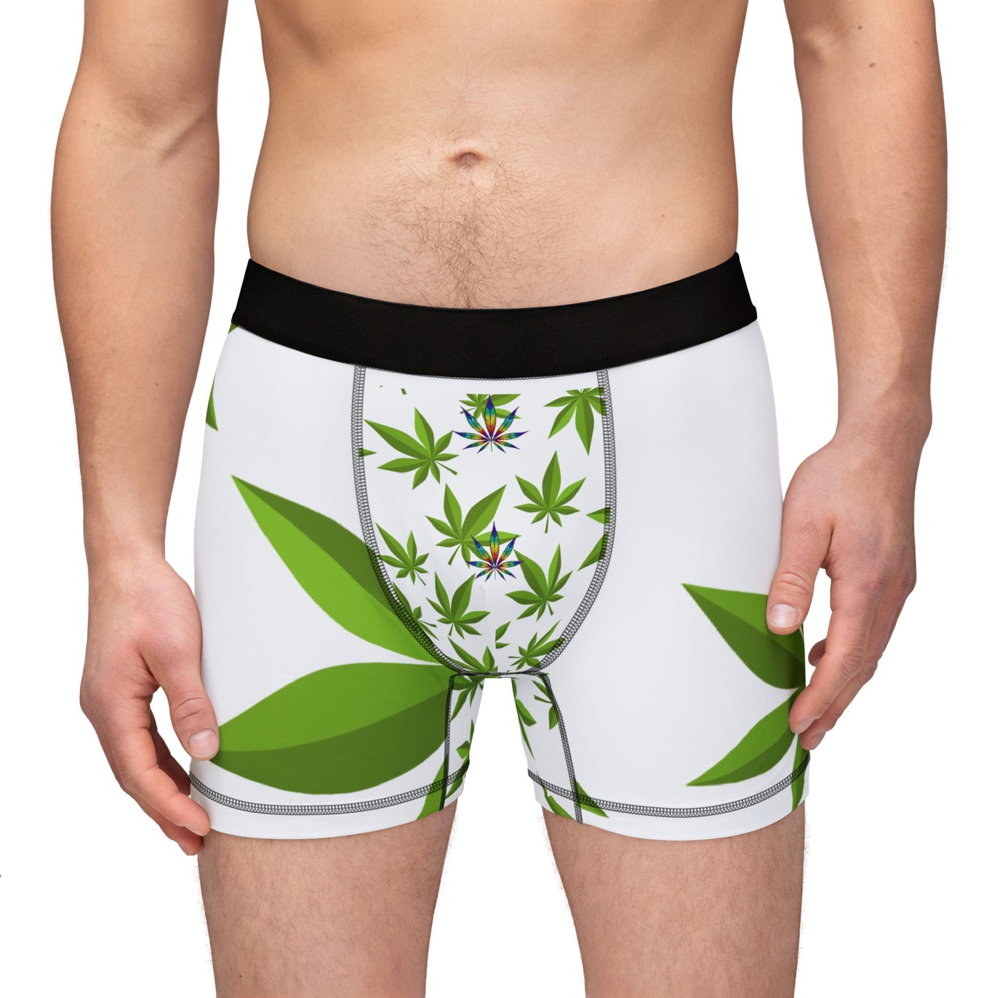 Weed Men's Boxers (AOP)
