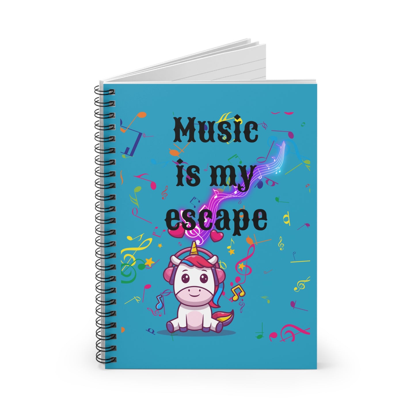 Music is Spiral Notebook - Ruled Line