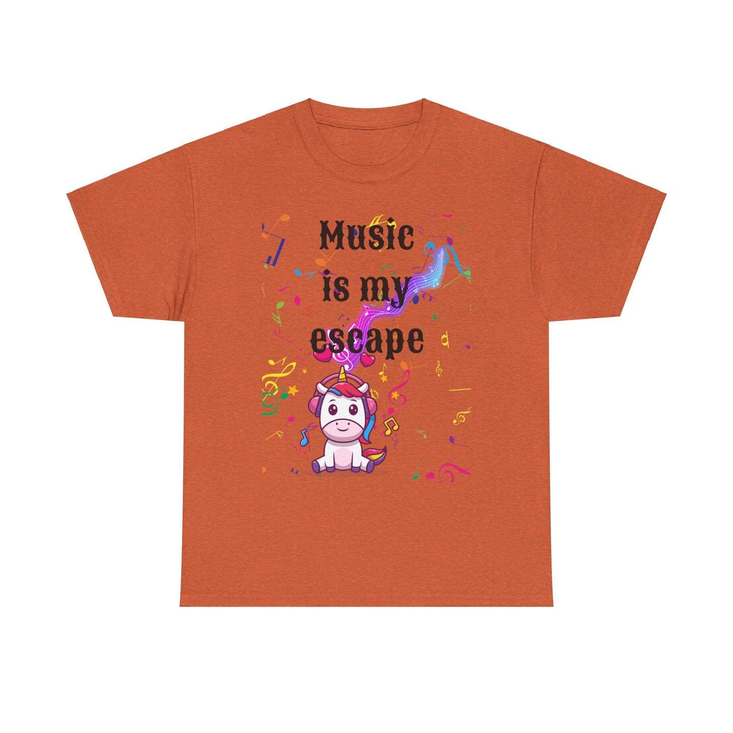 Music is Unisex Heavy Cotton Tee