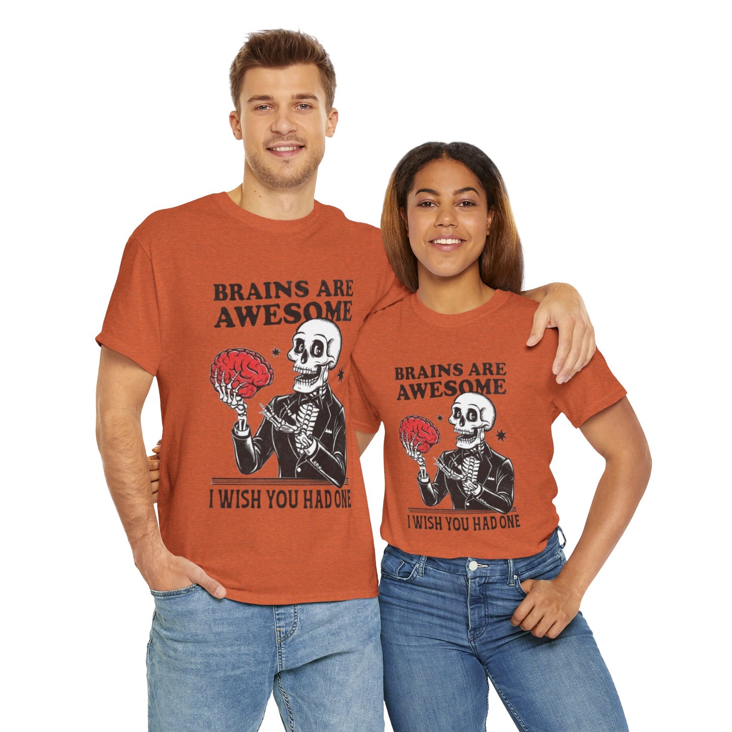 Brains Unisex Heavy Cotton Tee
