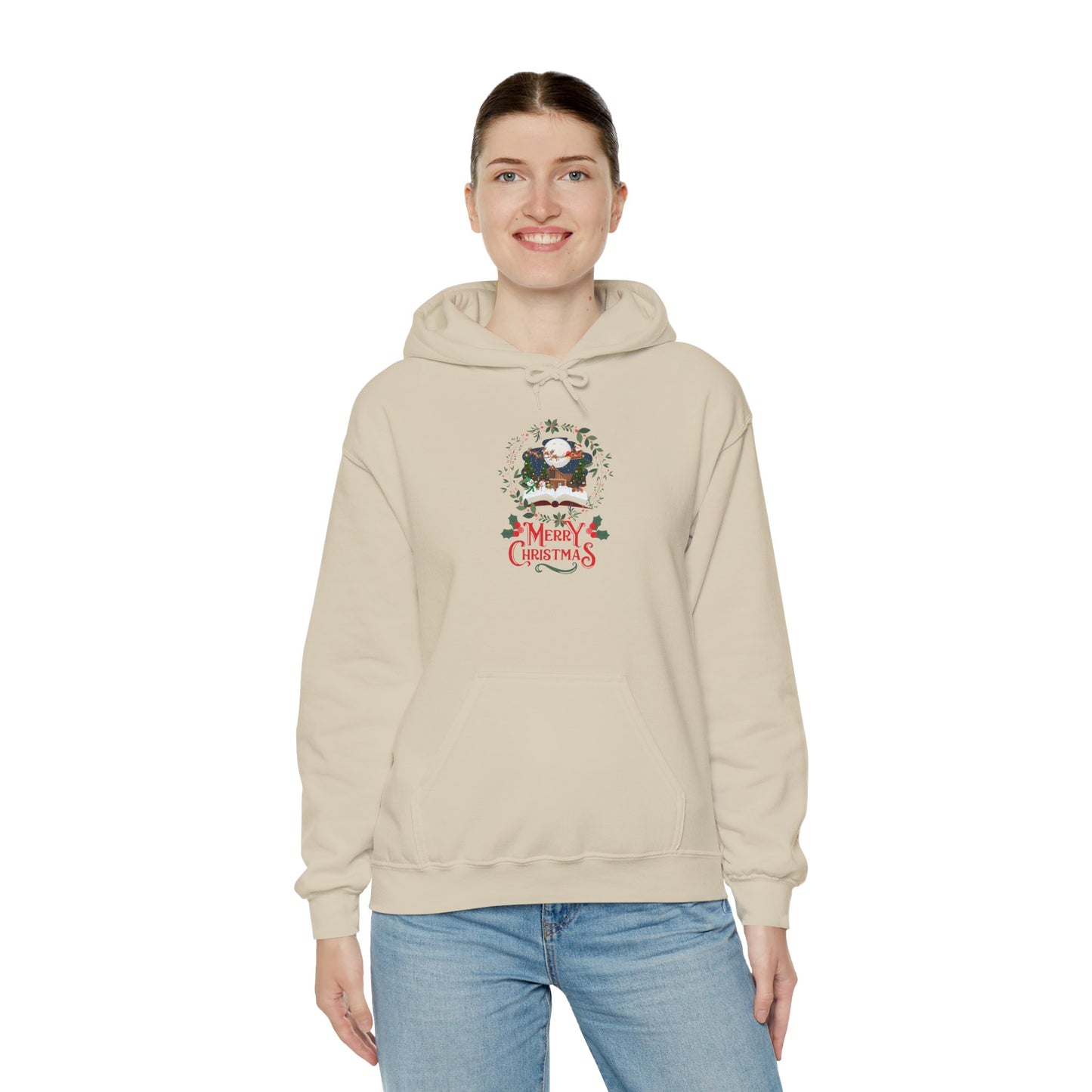 Merry Christmas Unisex Heavy Blend™ Hooded Sweatshirt