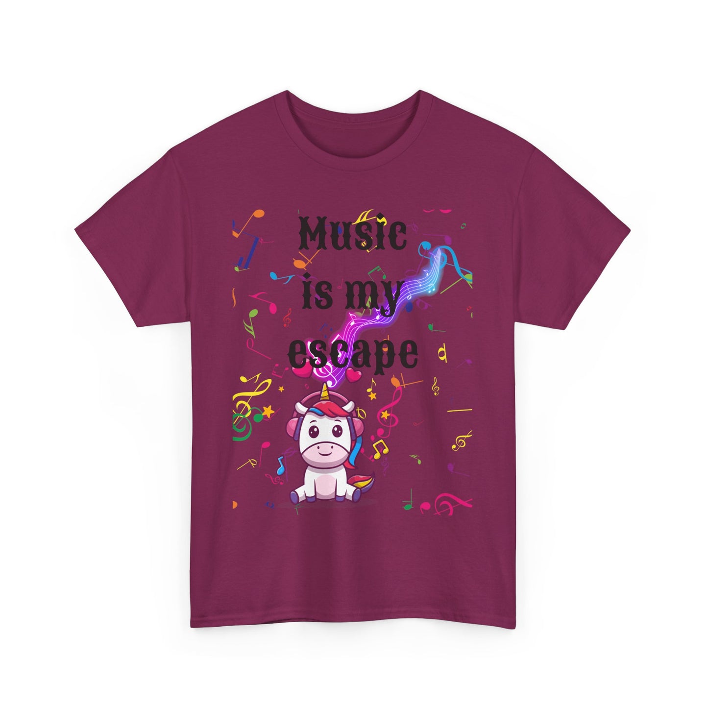 Music is Unisex Heavy Cotton Tee