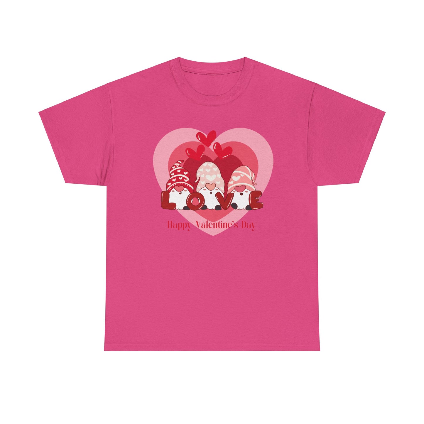 Valentines Gnome Unisex Heavy Cotton Tee