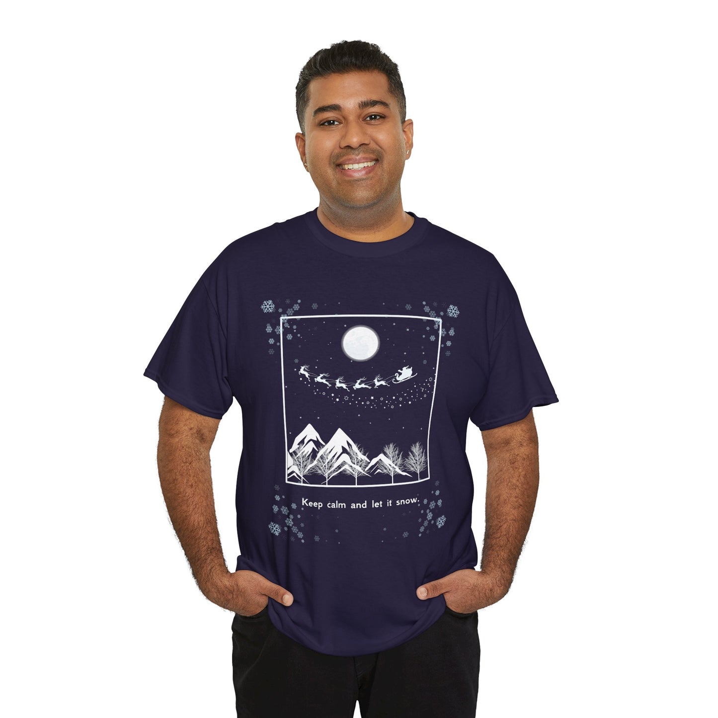 Let it Snow Unisex Heavy Cotton Tee