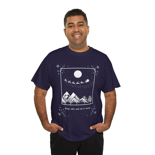Let it Snow Unisex Heavy Cotton Tee