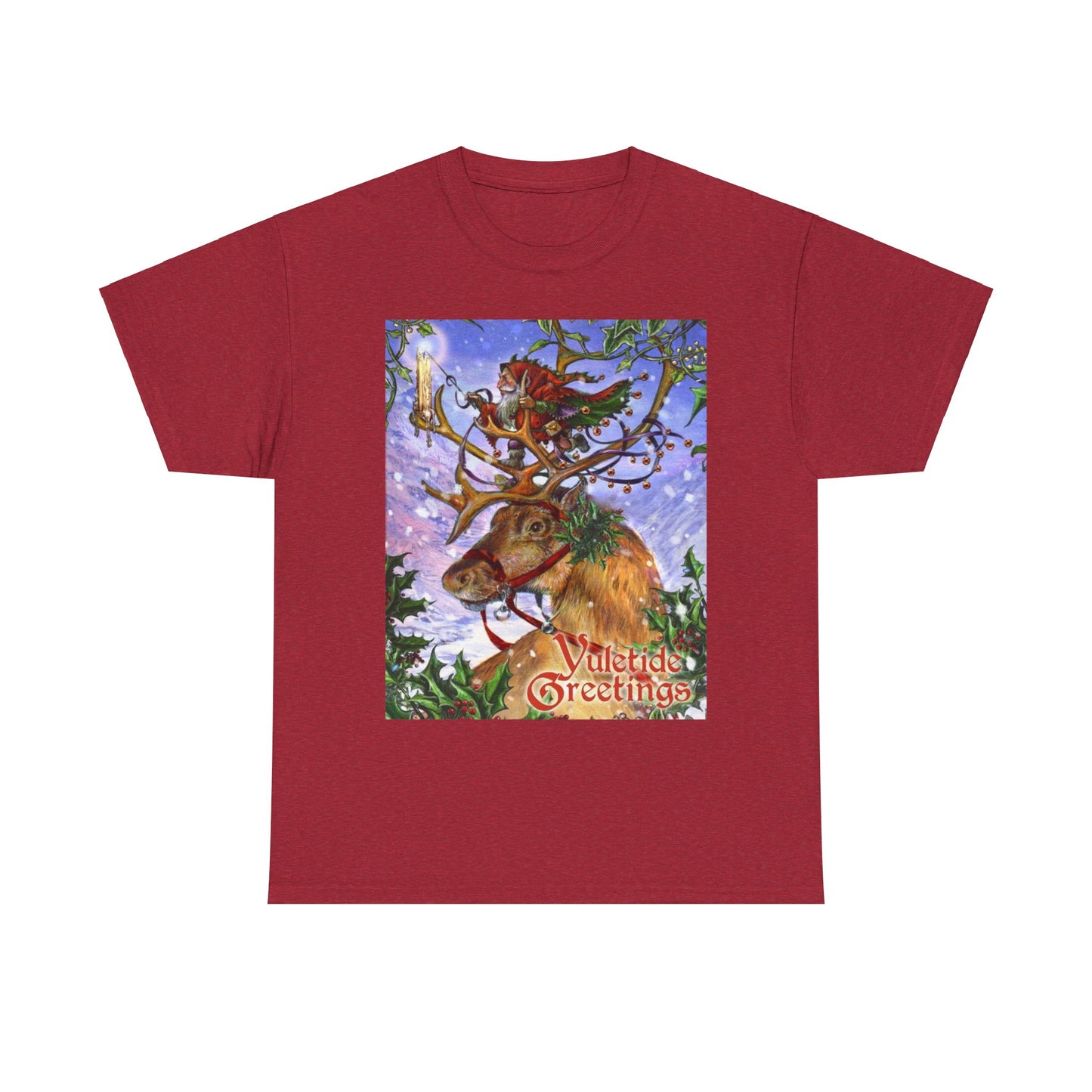 Yuletide Greetings Unisex Heavy Cotton Tee