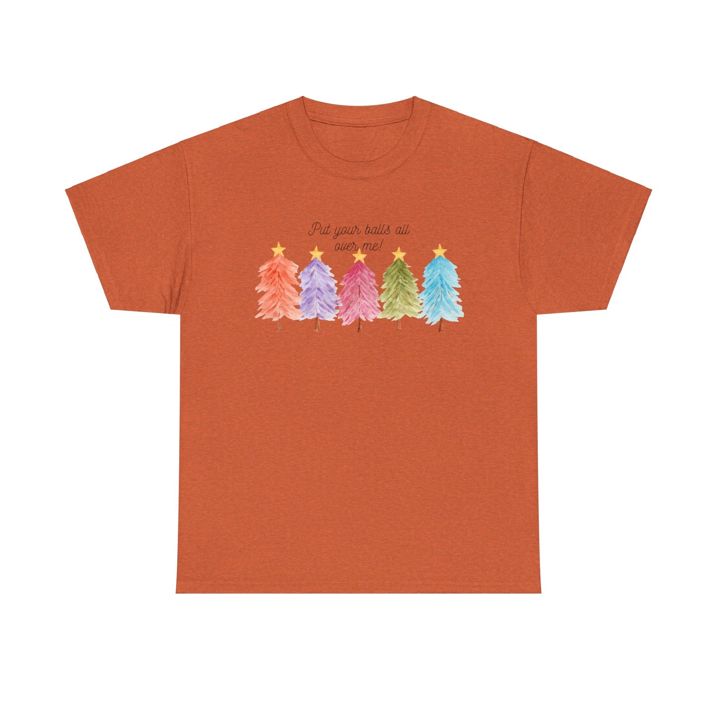Christmas trees Unisex Heavy Cotton Tee
