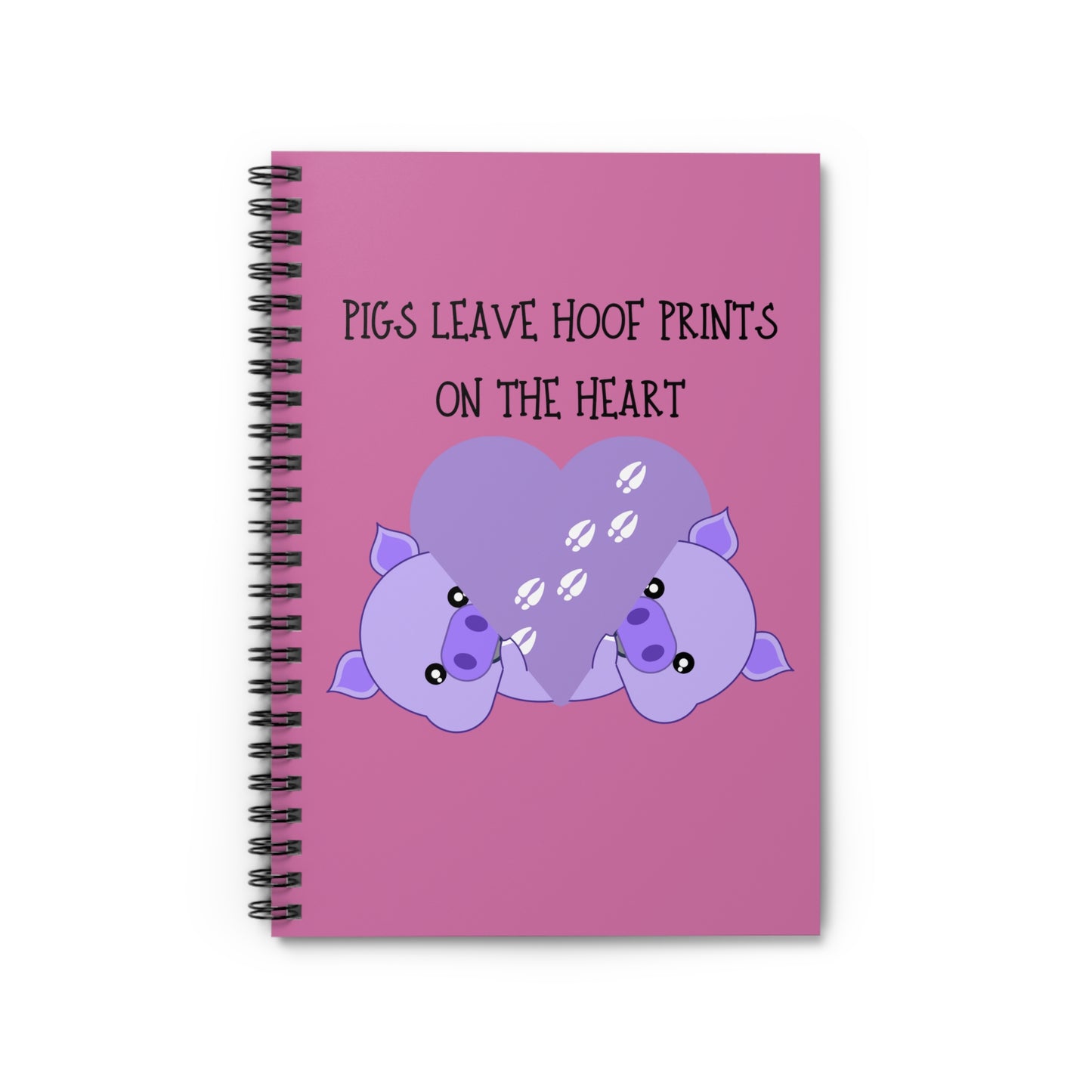 Pigs leave Spiral Notebook - Ruled Line