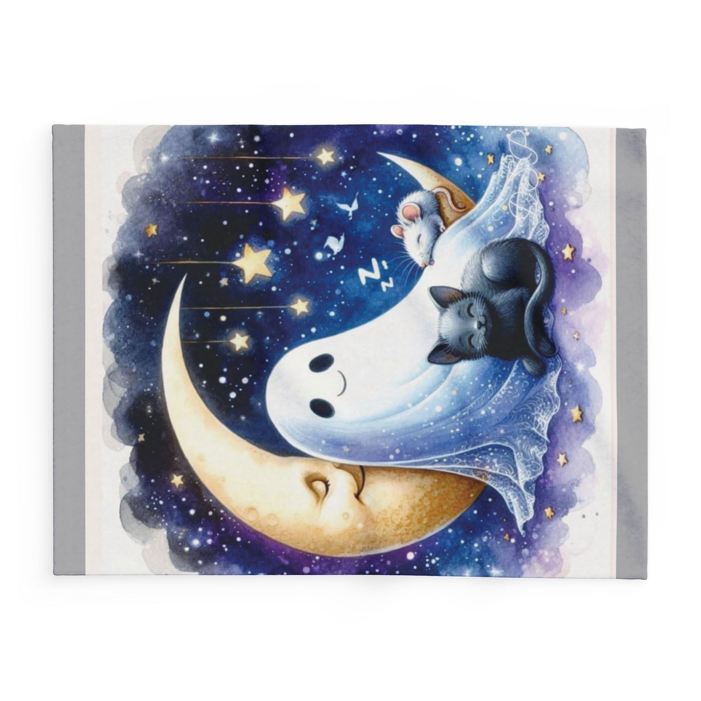 Happy Ghost Arctic Fleece Blanket