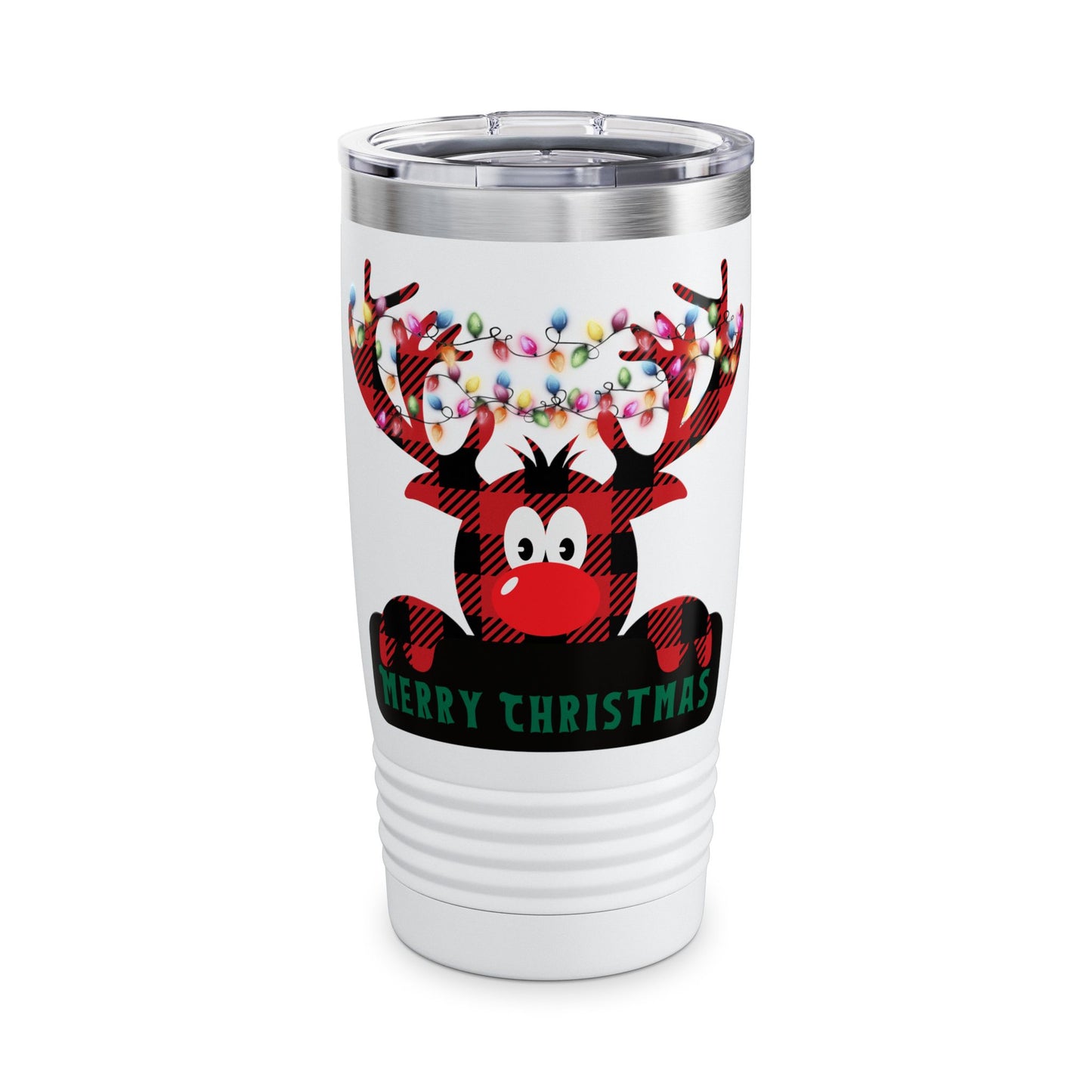 Plaid Deer Ringneck Tumbler, 20oz