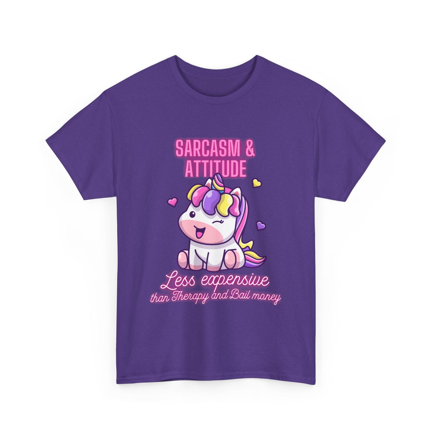 Sarcasm & attitude Unisex Heavy Cotton Tee