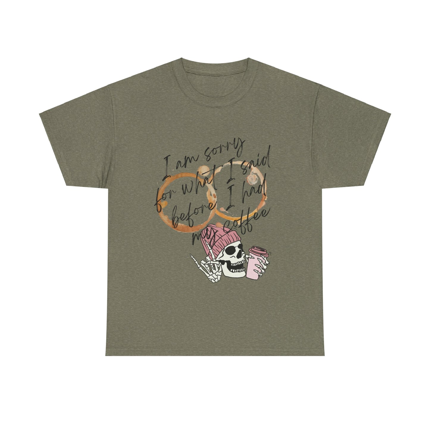 Coffee Unisex Heavy Cotton Tee