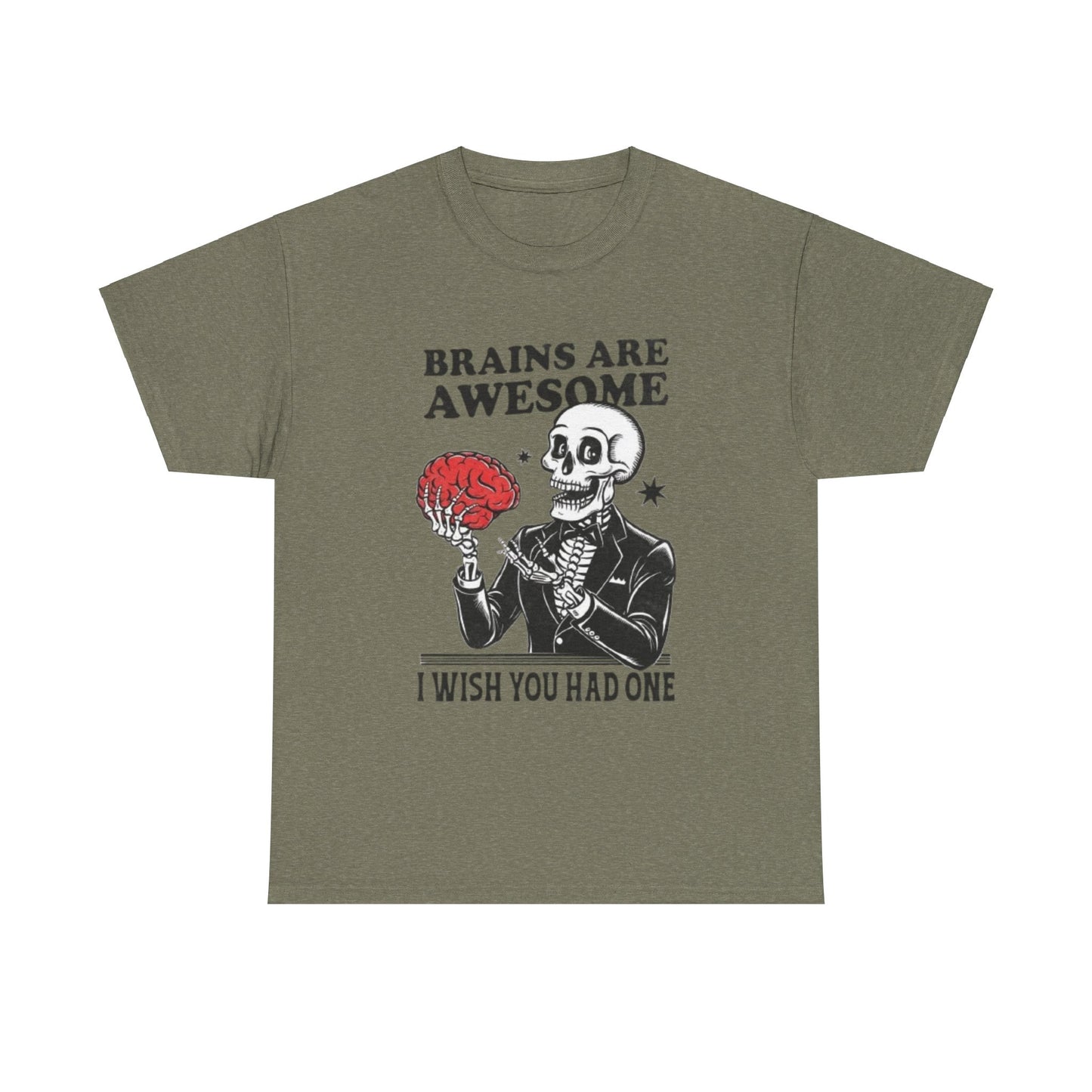 Brains Unisex Heavy Cotton Tee