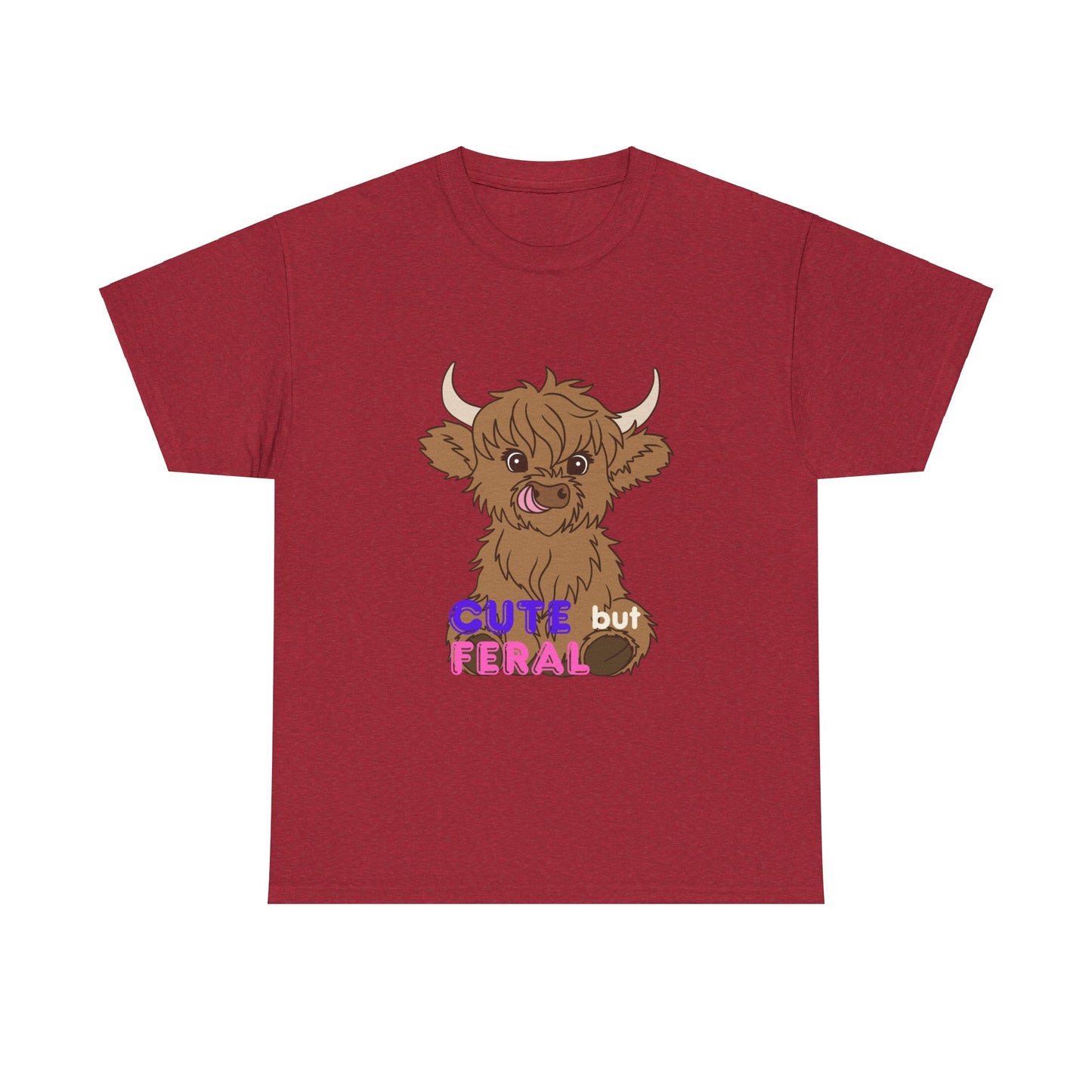 Cute but Feral Unisex Heavy Cotton Tee