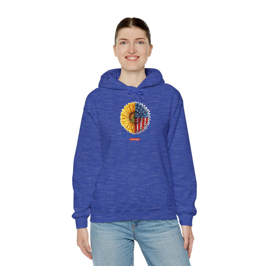 Sunflower American Flag Apparel