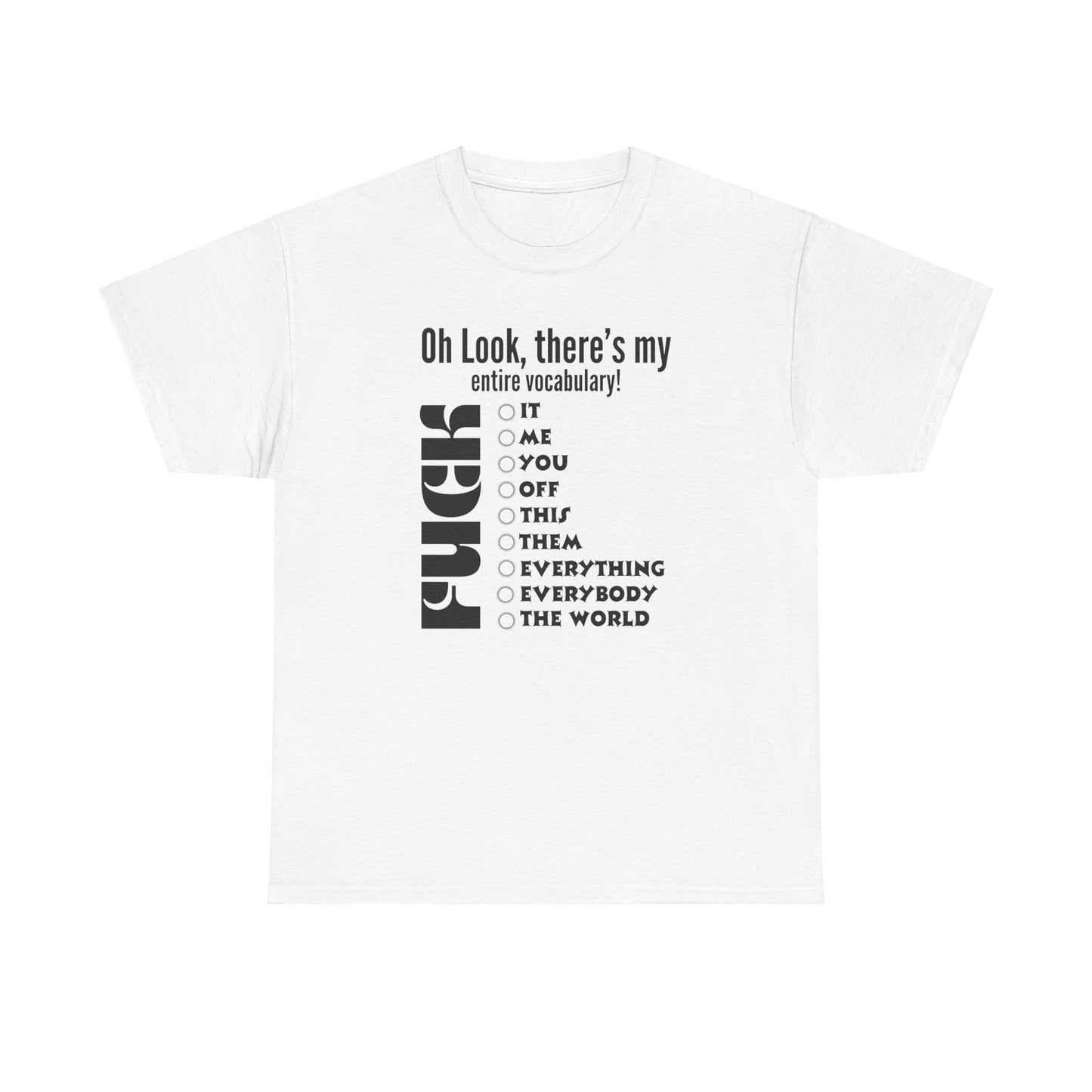 Vocabulary Unisex Heavy Cotton Tee