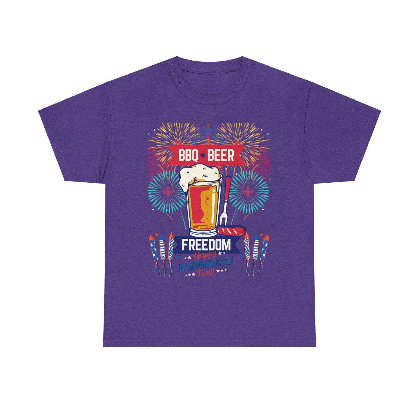 BBQ Beer Unisex Heavy Cotton Tee