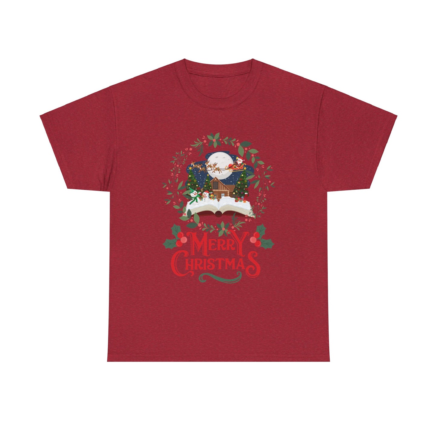 Merry Christmas Unisex Heavy Cotton Tee