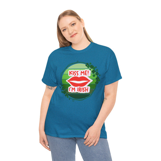 Kiss Me I'm Irish Unisex Heavy Cotton Tee