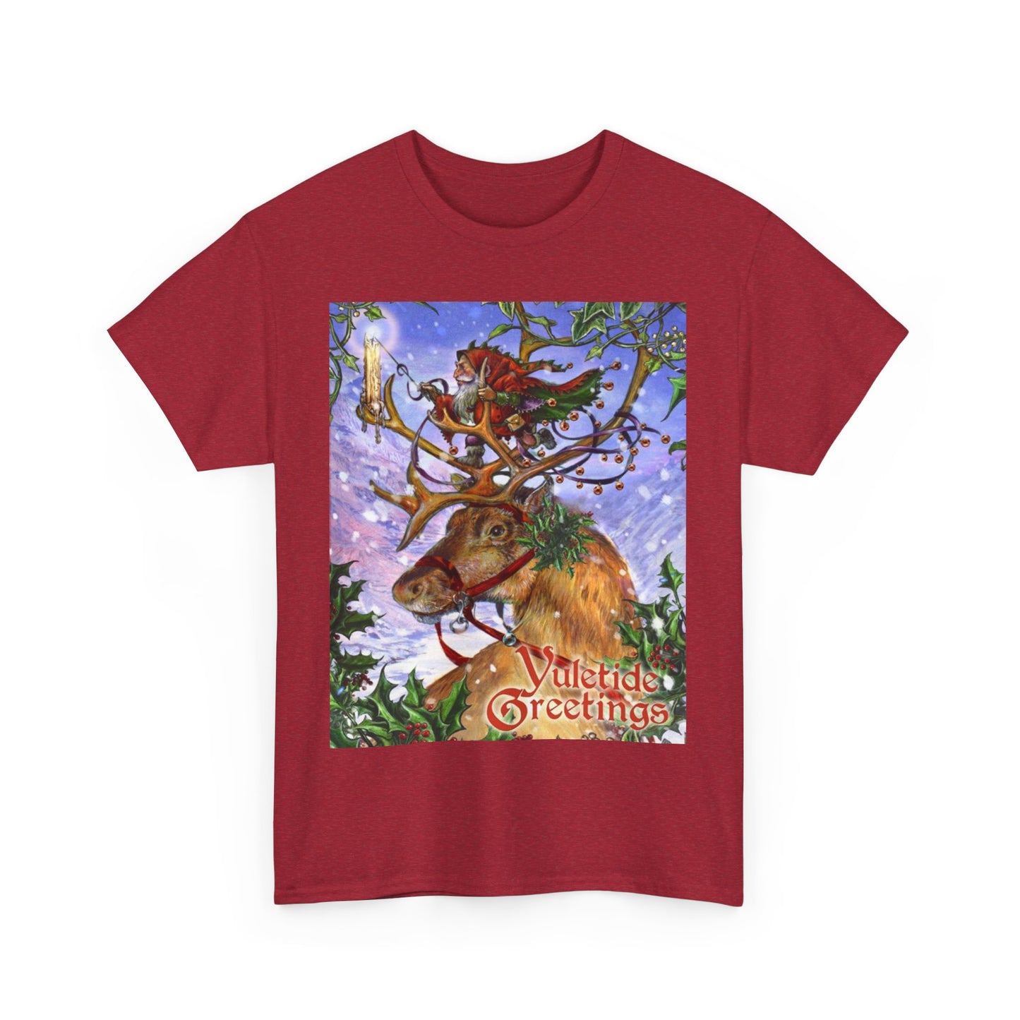 Yuletide Greetings Unisex Heavy Cotton Tee